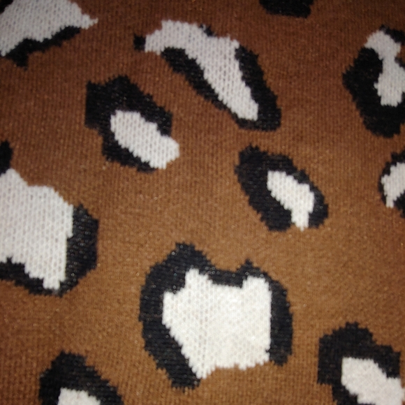 NWT Plus Size Grecerelle Open Front Leopard Print Cardigan Sweater - Size 2XL - Picture 9 of 15